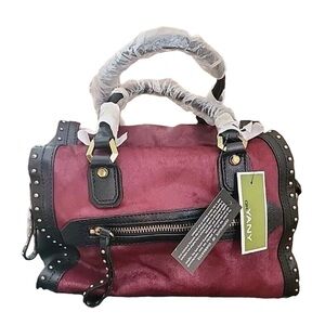 Or Yany Burgundy and Black Women's Bag NWT